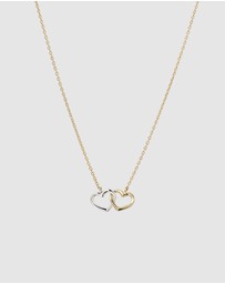 Elli Jewelry - Necklace Heart Pendant Valentine Dainty 925 Sterling Silver Gold-Plated