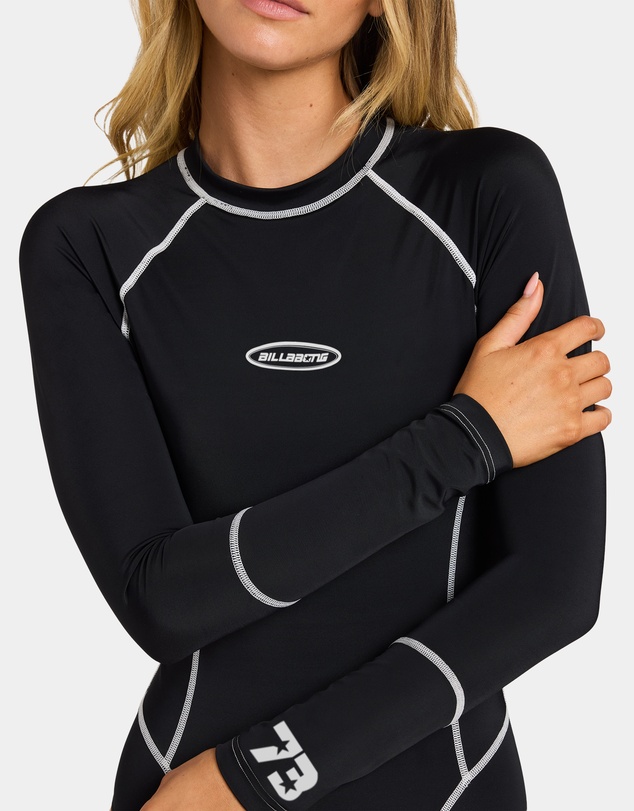 Billabong - Womens Cool Tides Back Zip Long Sleeve Bodysuit