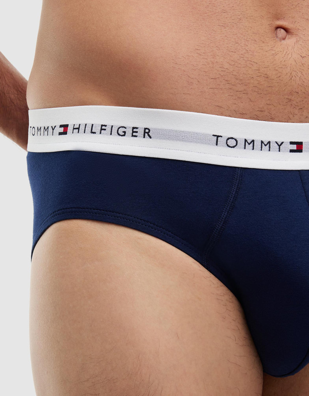 Tommy Hilfiger - 3-Pack Signature Logo Contrast Waistband Briefs