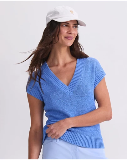 Sportscraft - Josie Tape Yarn V Neck Tank