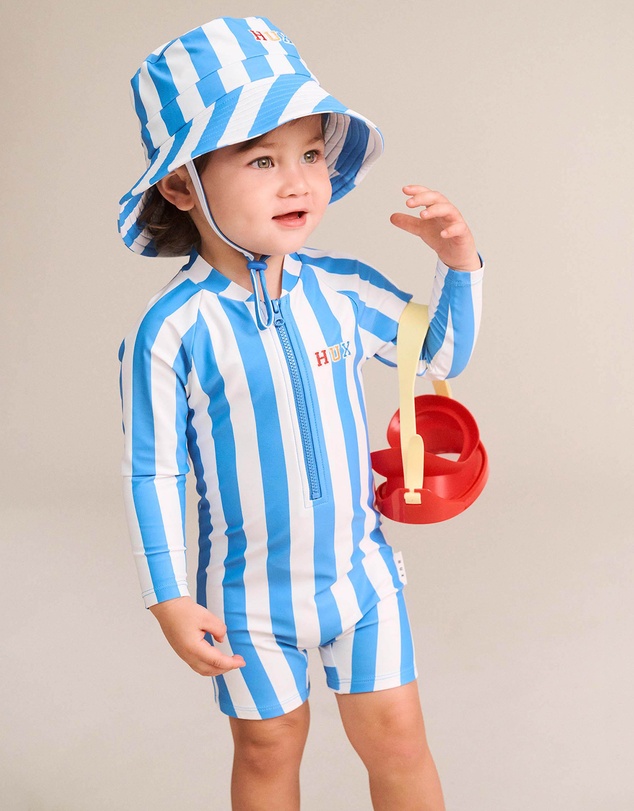 Huxbaby - Nautical Stripe Rashsuit - Babies-Kids