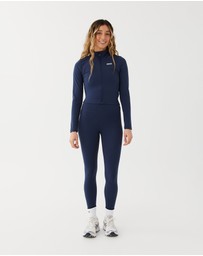 Upstate - Butter Cropped Zip Through - Night Sky