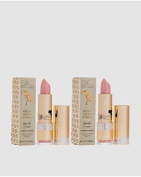 Silk Oil of Morocco - Argan Lip Balm - Duo Pack - Vanilla Cream - Value Pack