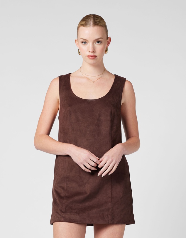 MVN - Faux Suede Mini Dress