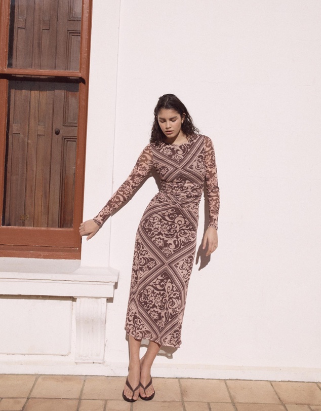 Lumi Mesh Midi Dress by MINKPINK Online | THE ICONIC | New Zealand