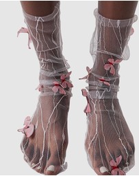 High Heel Jungle - Papillon Tulle Sock