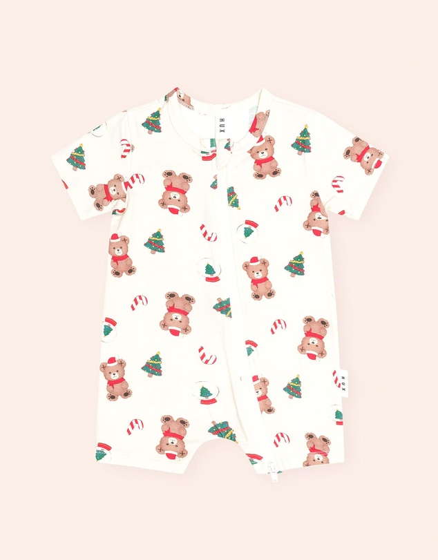 Huxbaby - Christmas Festive Hux Zip Romper - Babies