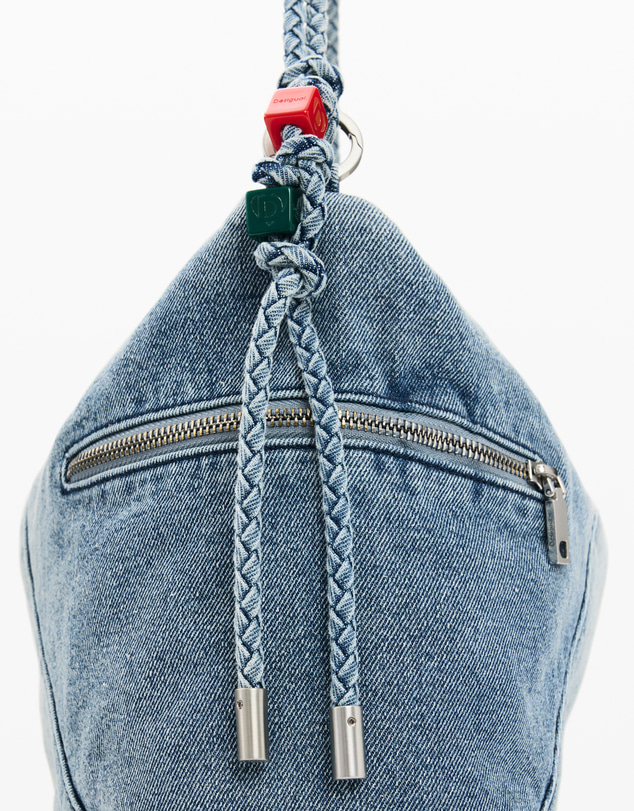 Desigual - Large denim charms bag