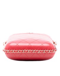Pre-Loved by Azura Reborn - Pre-Loved CC Quilted Lambskin Chain Around Phone Holder
