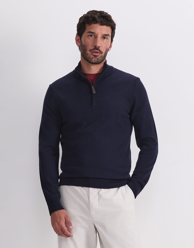 Sportscraft - Merino Quarter Zip Knit