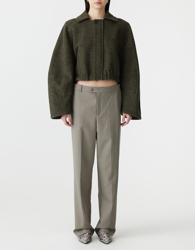 Bassike - Woollen Zip Front Jacket