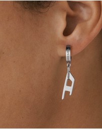 Diesel - Steel Silver-Tone Earring