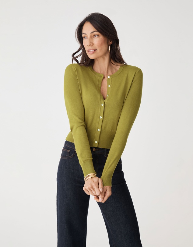 Forcast - Jessie Crew Neck Cardigan