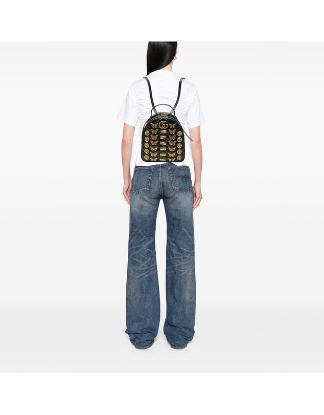 Pre-Loved by Azura Reborn - Pre-Loved Small GG Marmont Matelasse Leather Animalier Backpack