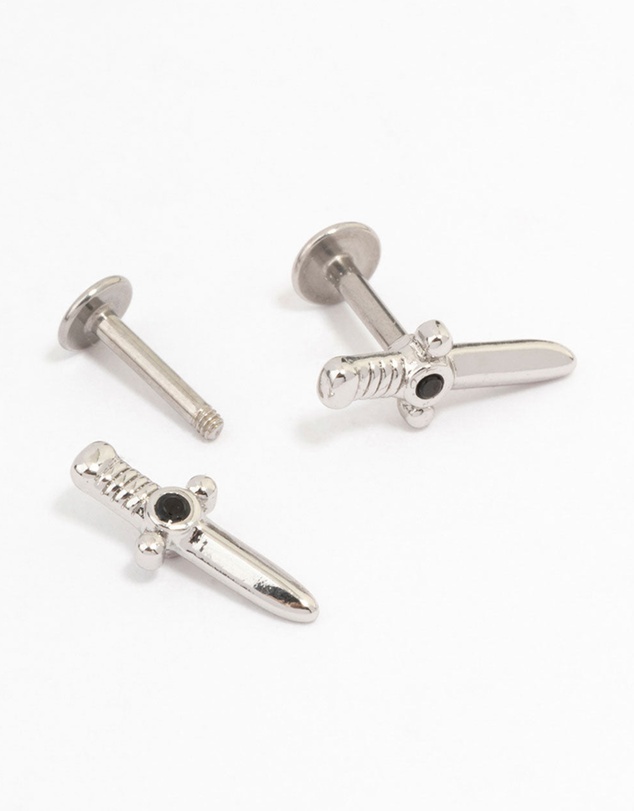 Lovisa - Surgical Steel Dagger Flat Backs 2-Pack