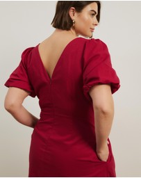 Atmos&Here Curvy - Costa Rica Linen Blend Midi Dress