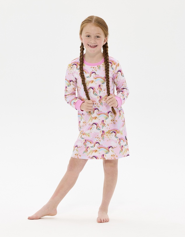 Rock Your Kid - Unicorn Pony Colour Pop Long Sleeve Lily Nightie