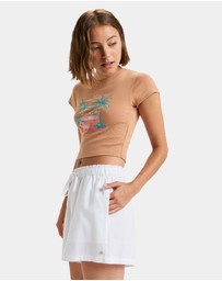 Roxy - Womens Place To Elastic Waist Shorts