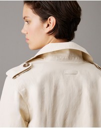 Calvin Klein - Loose Cropped Trench Jacket