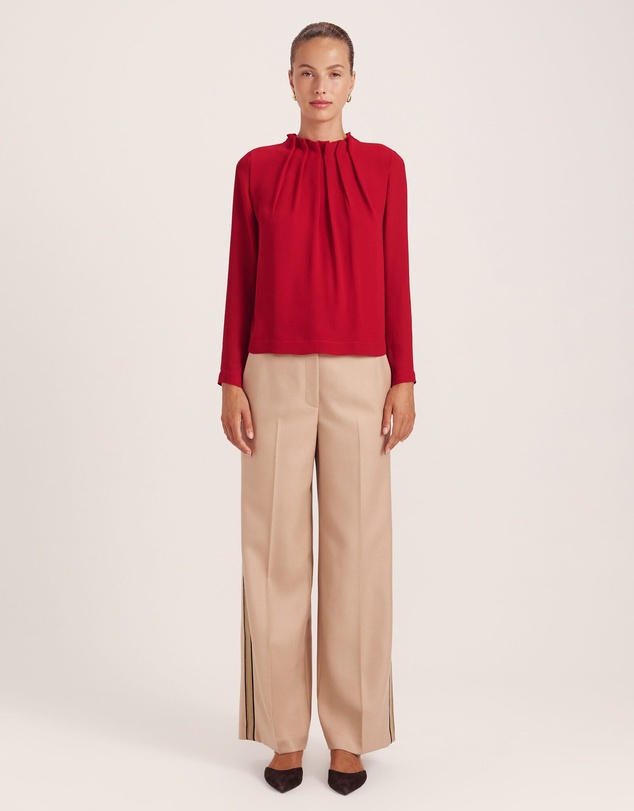 SABA - Willa High Neck Long Sleeve Top