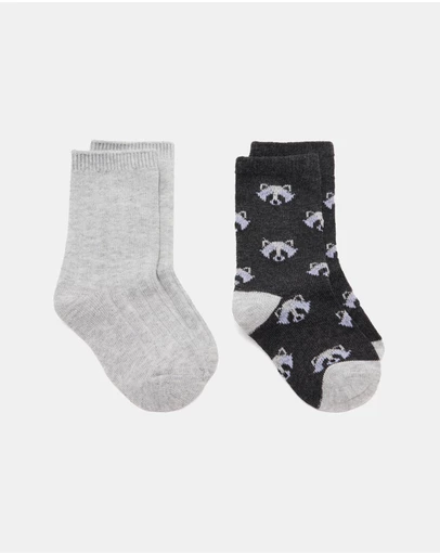 M.N.G - 2-Pack Hawking Socks - Babies-Teens