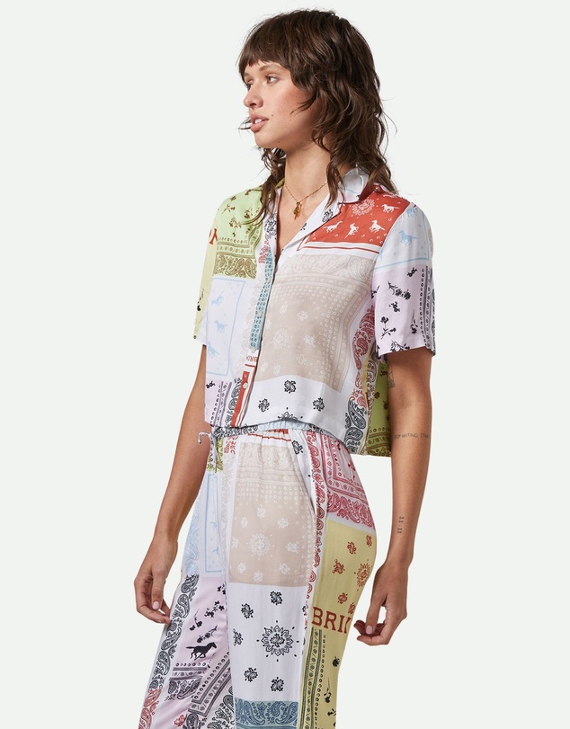 Brixton - Silky Short Sleeve Bowling Button Down