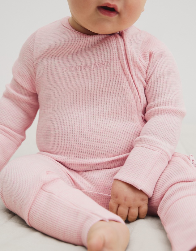 Country Road - Organically Grown Cotton Waffle Jumpsuit