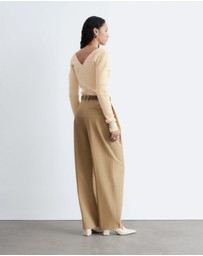 & Other Stories - Rib-Knit V-Neck Top