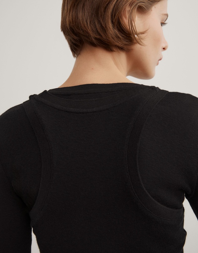 Witchery - Long Sleeve Overlay Top