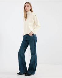 M.N.G - Perkins Neck Sweater With Metallic Detail