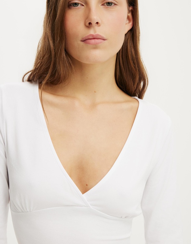 Cotton On - Maple V Neck 3/4 Sleeve