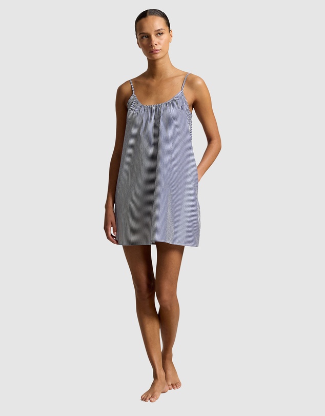 Polo Ralph Lauren - Shirting Stripes Cotton Chemise Slip Nightdress