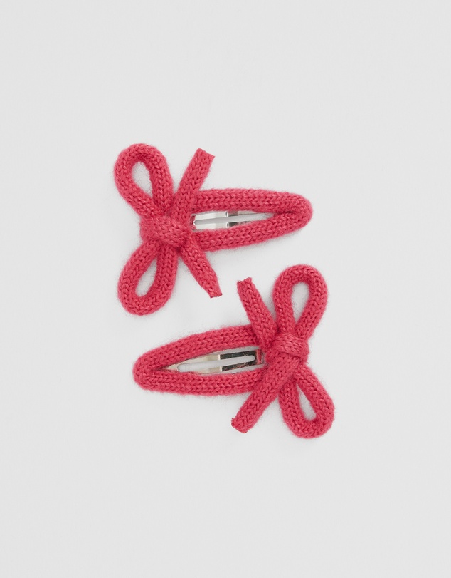 Country Road - Knit Bow Clip Pack Of 2