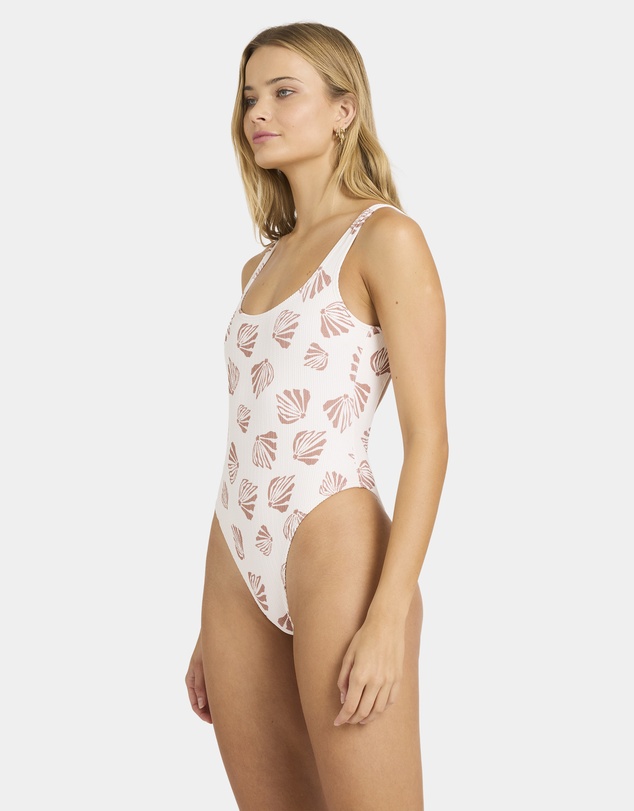 Billabong - Womens Sandy Shells Square Tanker One Piece Swimsuit