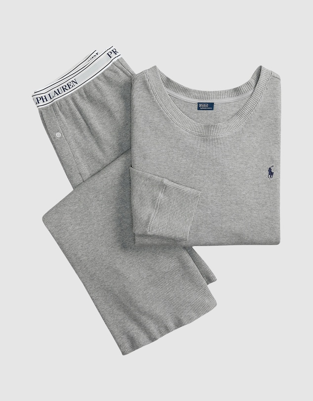 Polo Ralph Lauren - Club Waffle Long Sleeve Cotton Pyjama Set