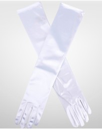 DENTS - Long Above Elbow Satin Gloves