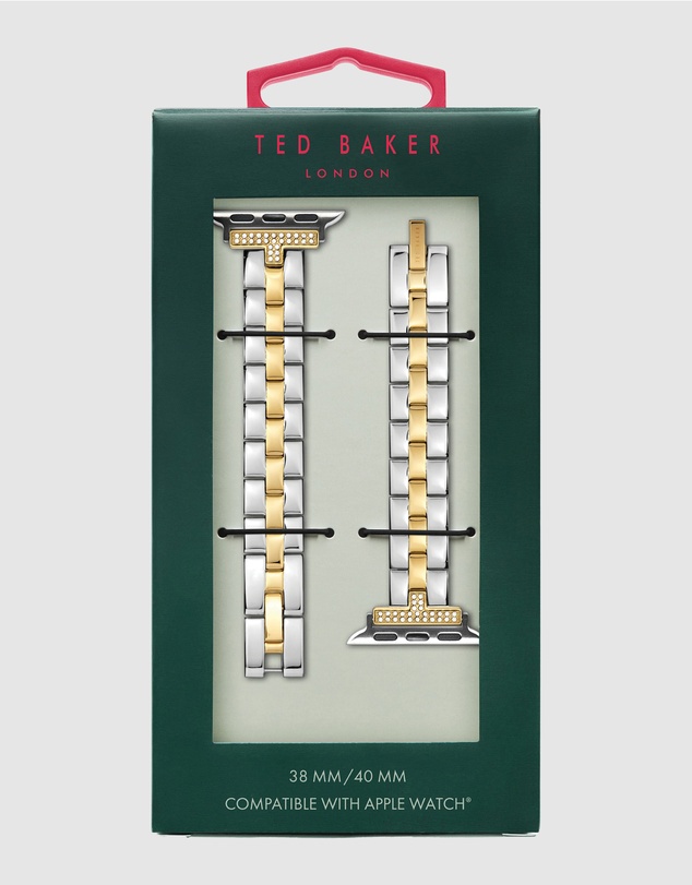 Ted Baker - Ted Baker Apple Strap - Crystal T Duo-Tone Bracelet