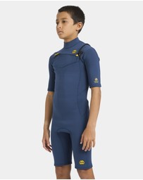 Billabong - Boys 8 to 16 2/2Mm Absolute Natural Chest Zip Gbs Springsuit