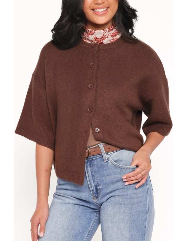 Petal & Pup - Lilith Knit Top - Chocolate Brown