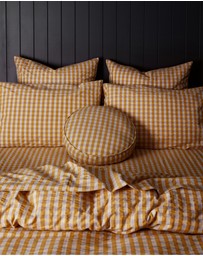Mosey Me - Mango Seersucker Fitted Sheet