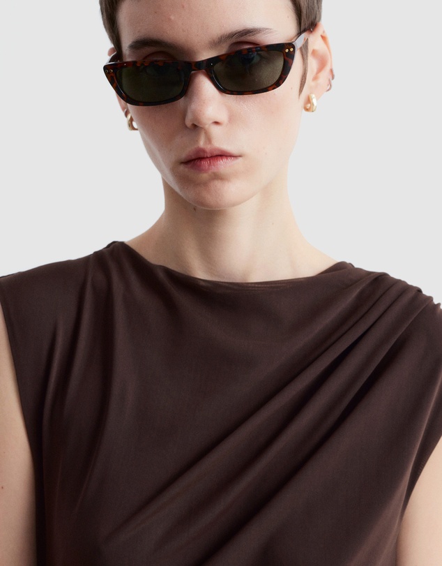 & Other Stories - Draped Sleeveless Midi Dress