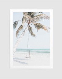 Olive et Oriel - Palmy Swing Art Print