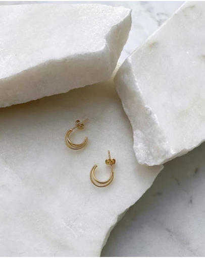 Ichu - Micro Hoops, Gold