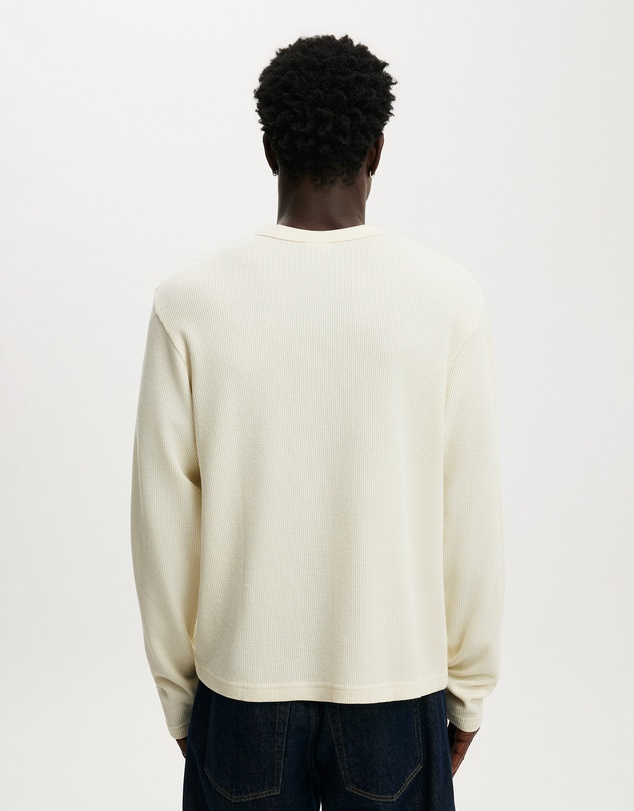 Cotton On - Cropped Fit Textured Long Sleeve