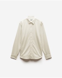 Calibre - Relaxed Stitch Detail Overshirt Cream
