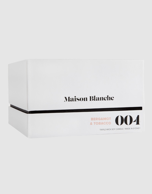 Maison Blanche - 004 Bergamot & Tobacco - Deluxe Candle