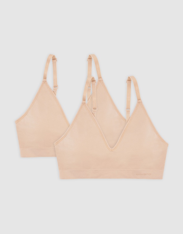 Ambra - 2P Pure Basics Triangle Bralette