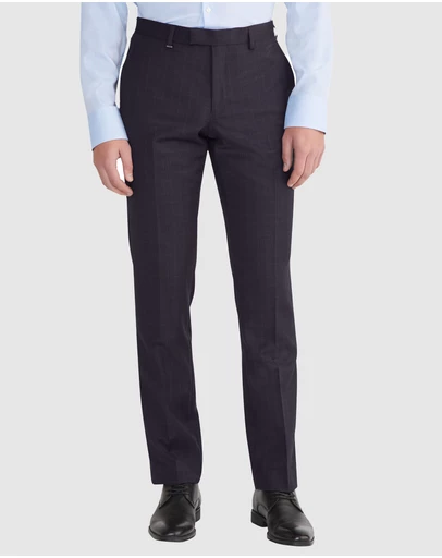 Van Heusen - Wool Tonal Glen Check Suit Pant