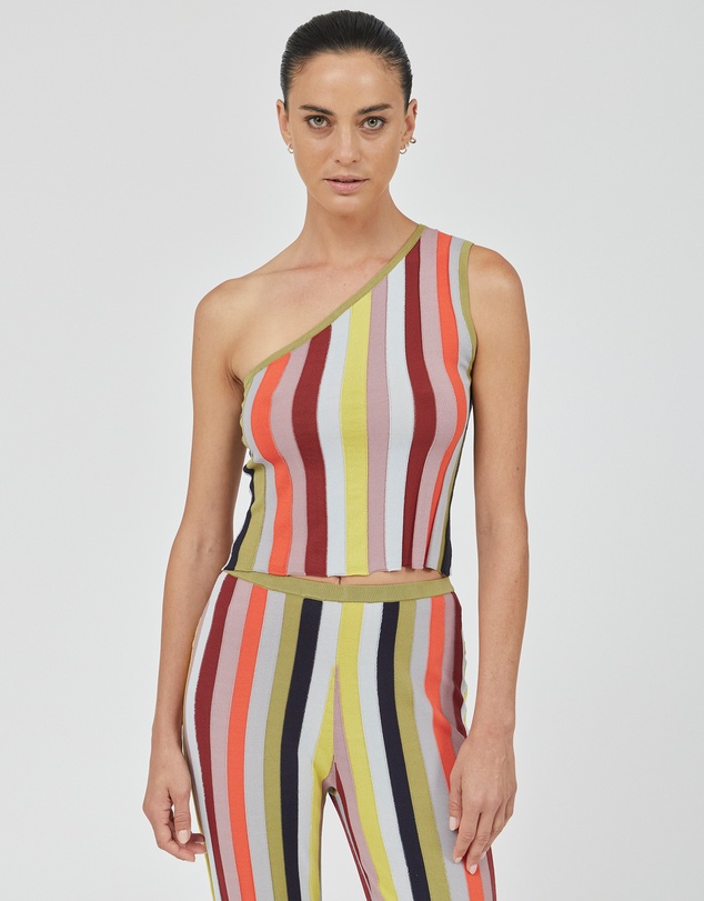 Third Form - Rhythm Knit One Shoulder Top