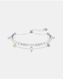 Swarovski - Ariana Grande X Swarovski Bracelet, Mixed Cuts, Multicolored, Rhodium Plated